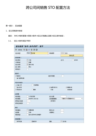 SAPNB转储单(STO)配置方法