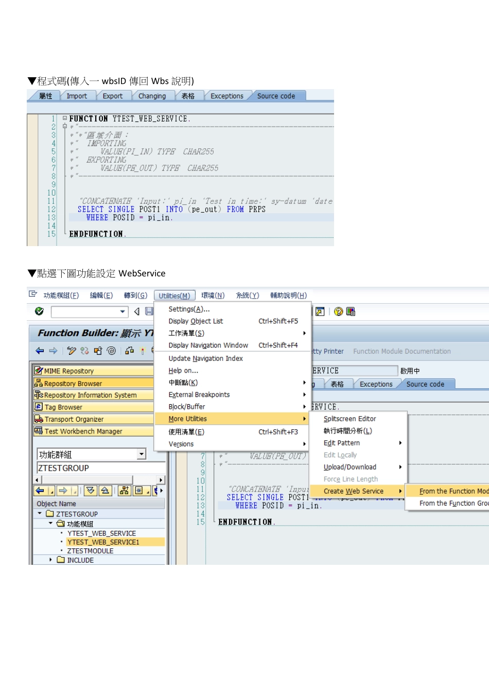 SAPWebService开发设定及呼叫_第2页