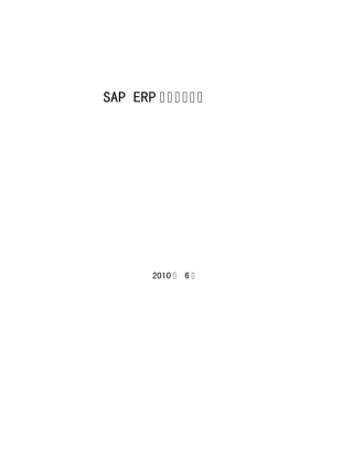 SAP_ERP软件安装要求