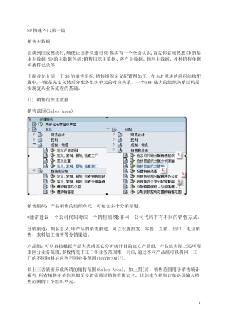 SAP自学系列SD快速入门