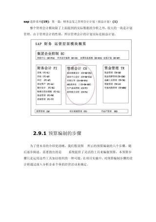 SAP进阶8财务总览之管理会计计划(损益计划)