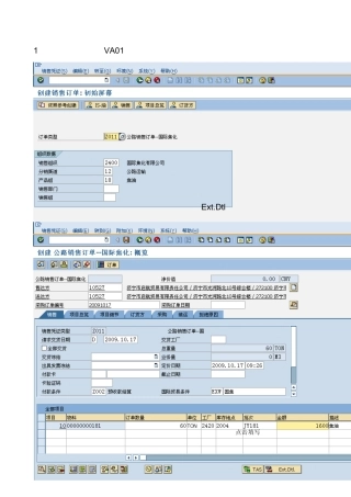 SAP销售订单操作指南