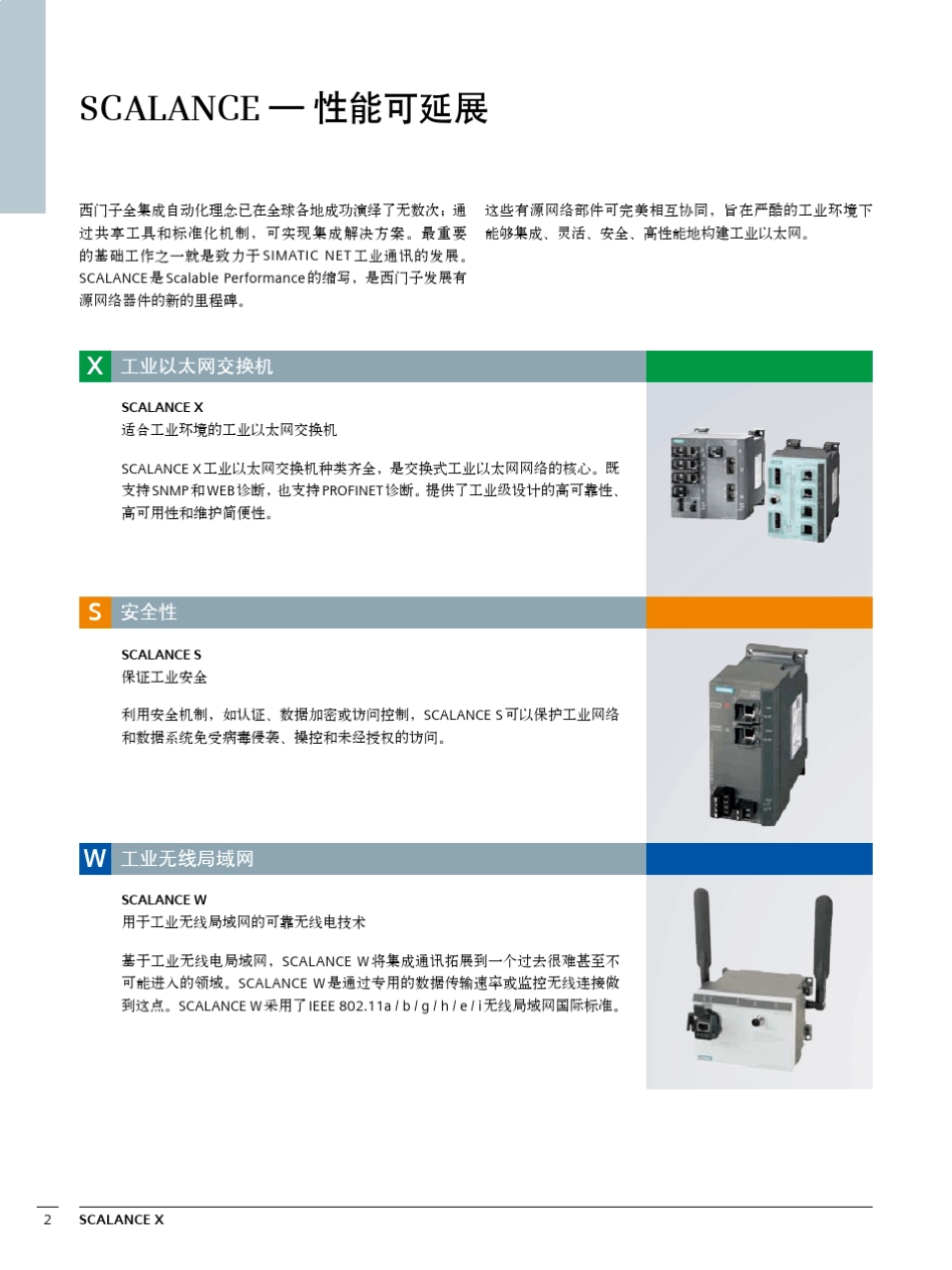 SCALANCEX工业以太网交换机西门子_第2页