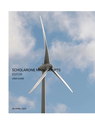 scholarone审稿系统编辑使用流程