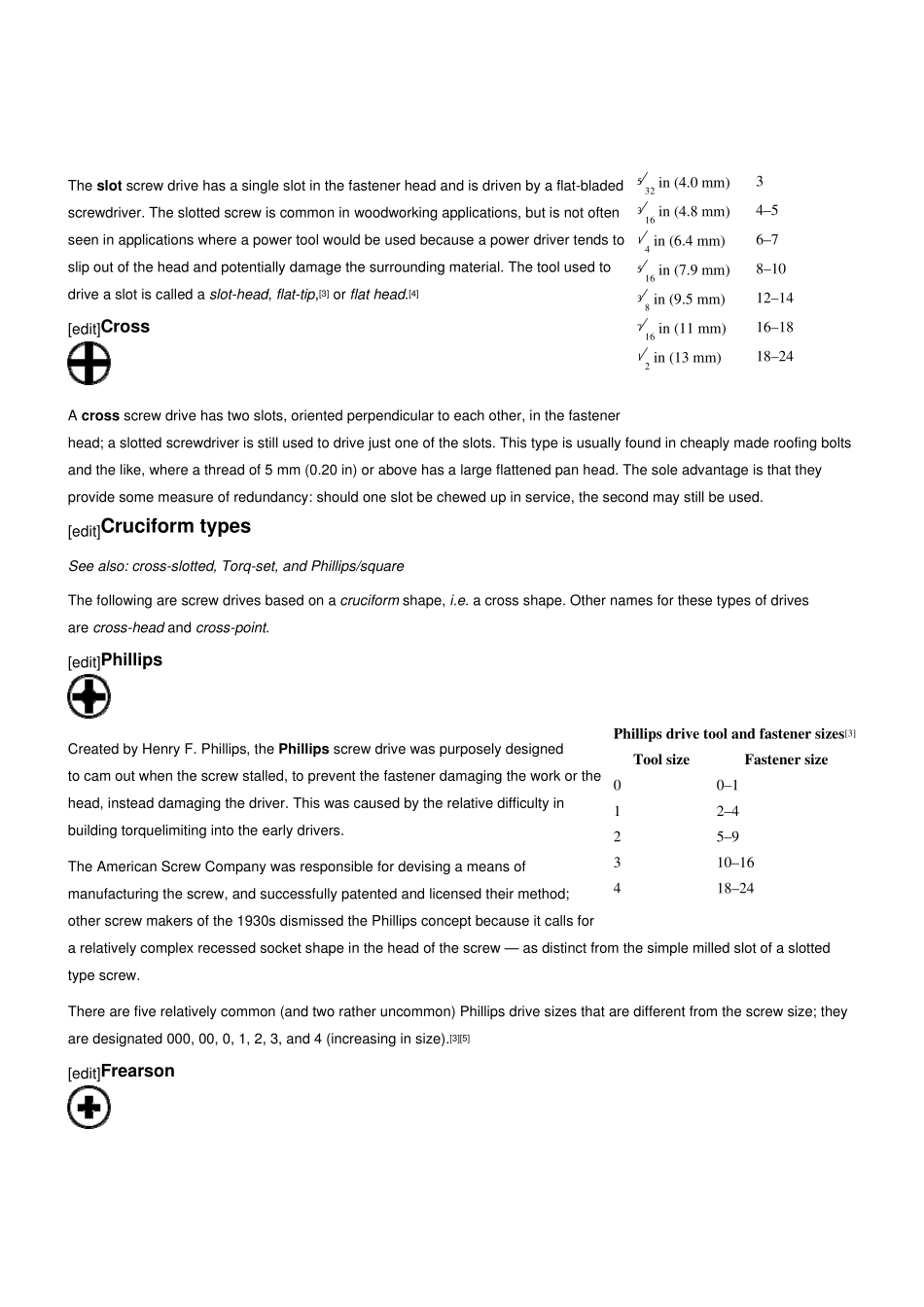 Screwdrives(螺丝刀型号)附PHILLIP螺丝头规格英文_第2页