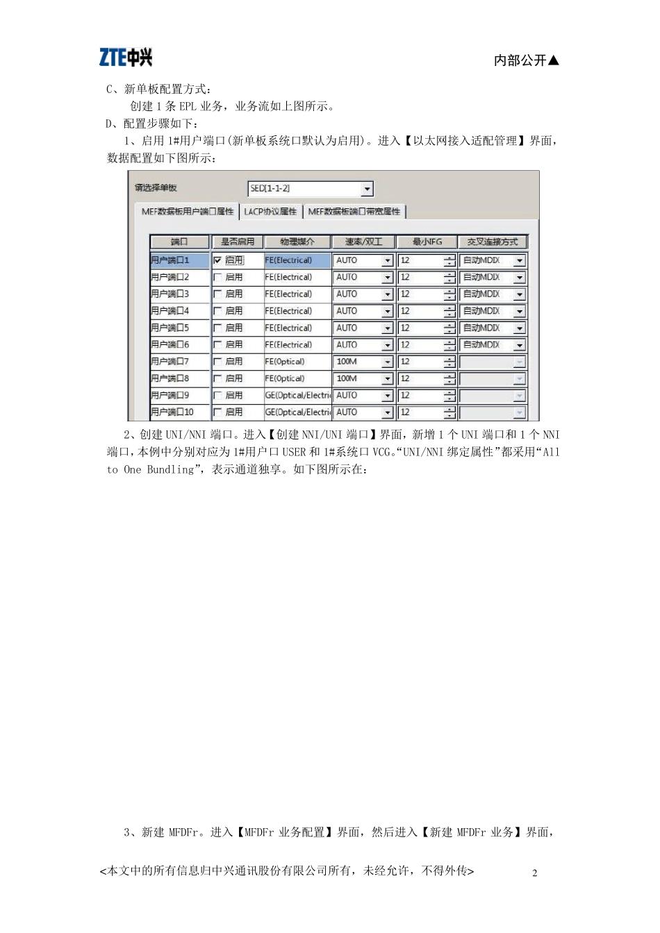 SED单板E300网管配置指导手册_第2页