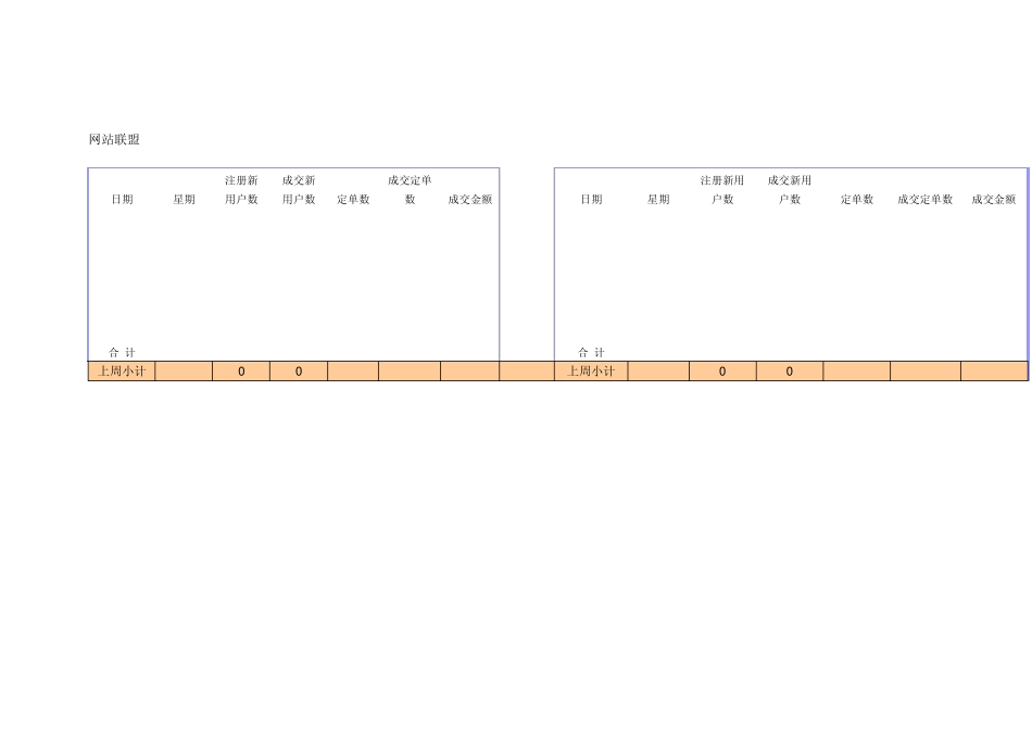 SEM—SEO周报表模板_第3页