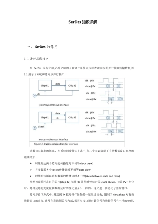 SerDes知识详解
