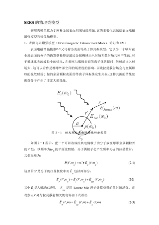 SERS(表面增强拉曼散射)理论