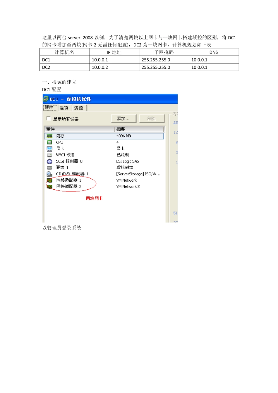 Server2008域控及辅域_第1页