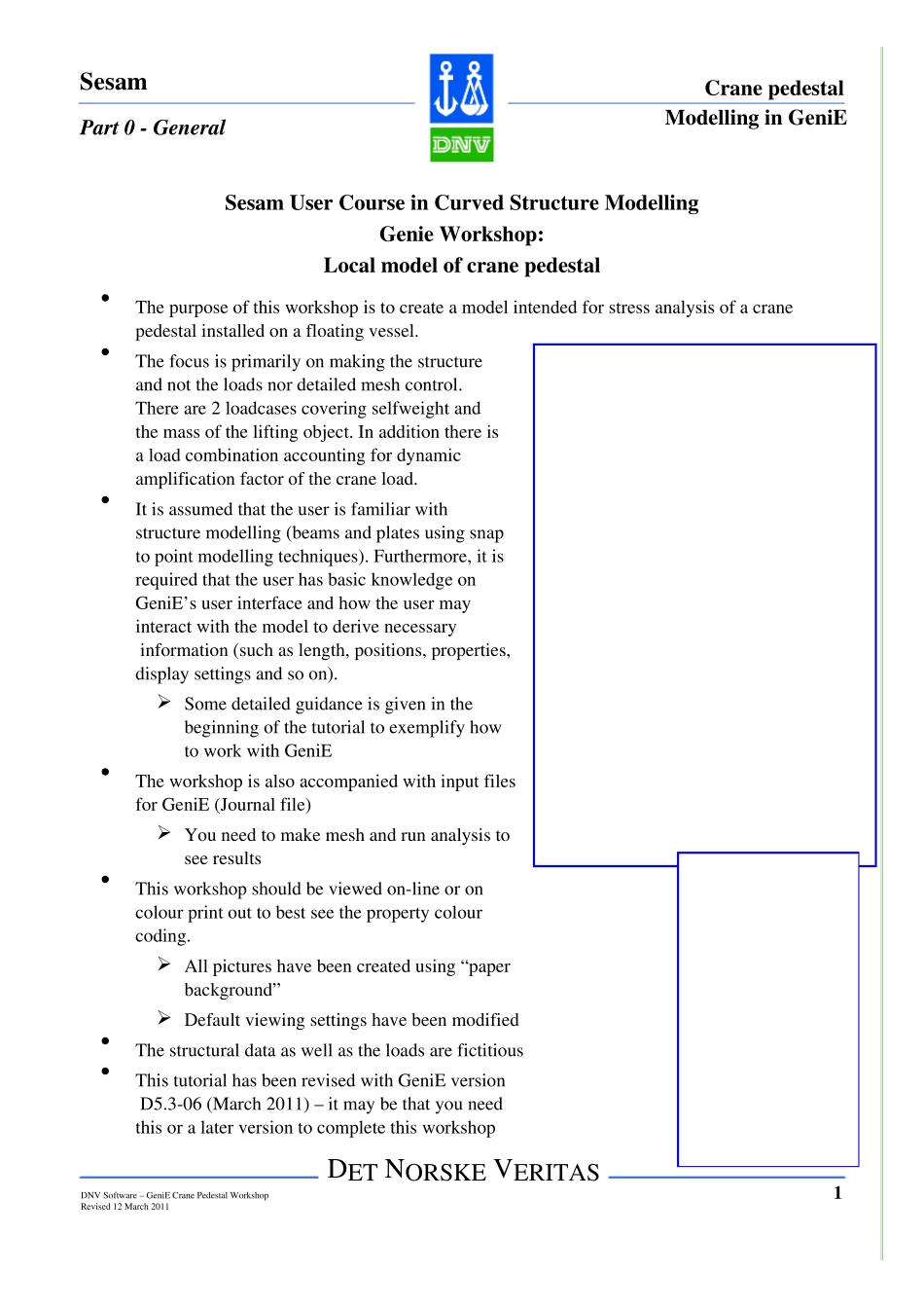 SESAM软件GeniE建模自学手册_第1页