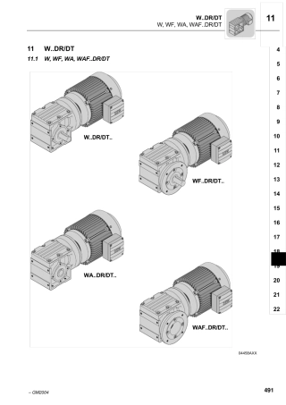 SEW电机W系列样本及选型