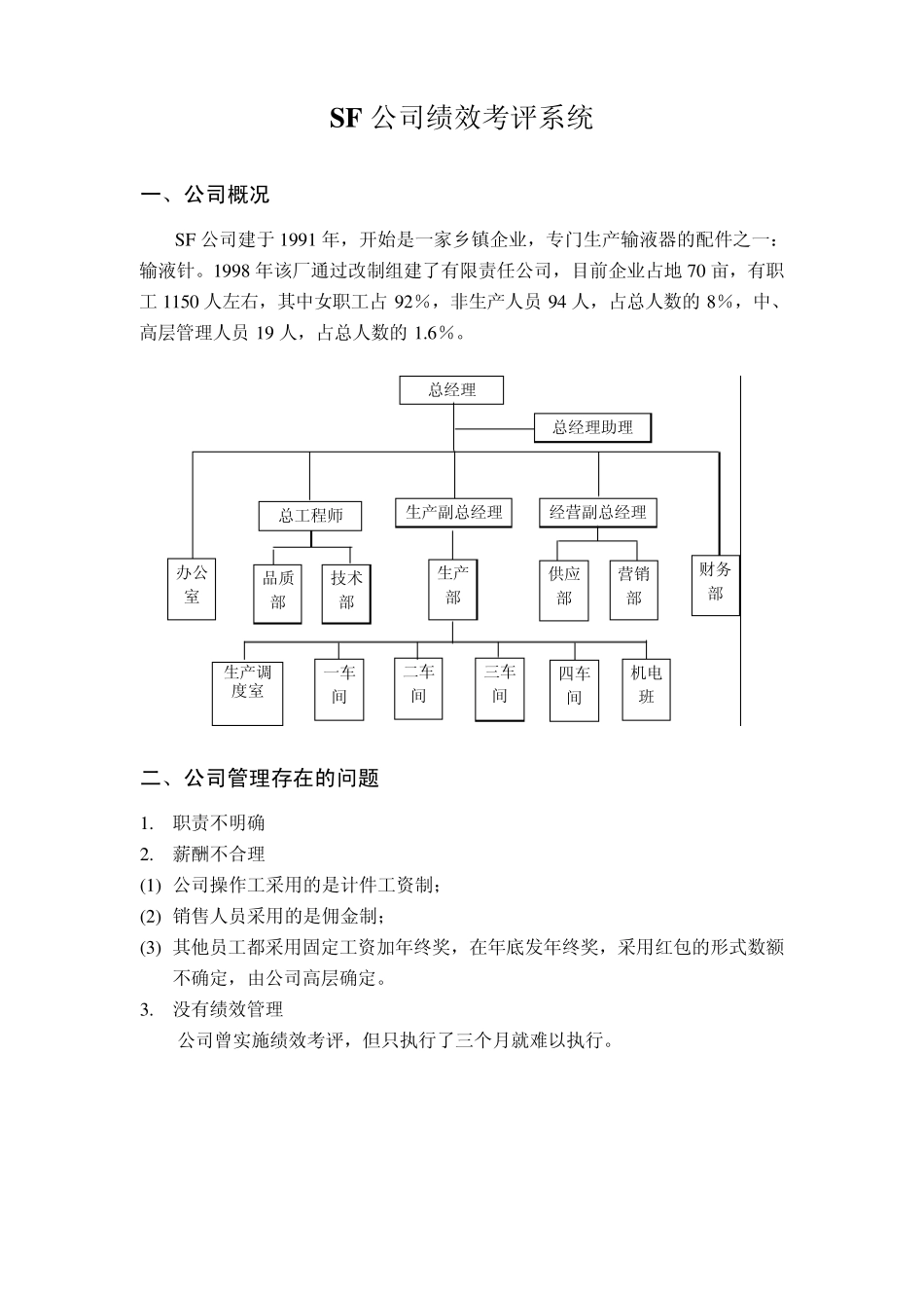 SF公司绩效考评系统_第1页