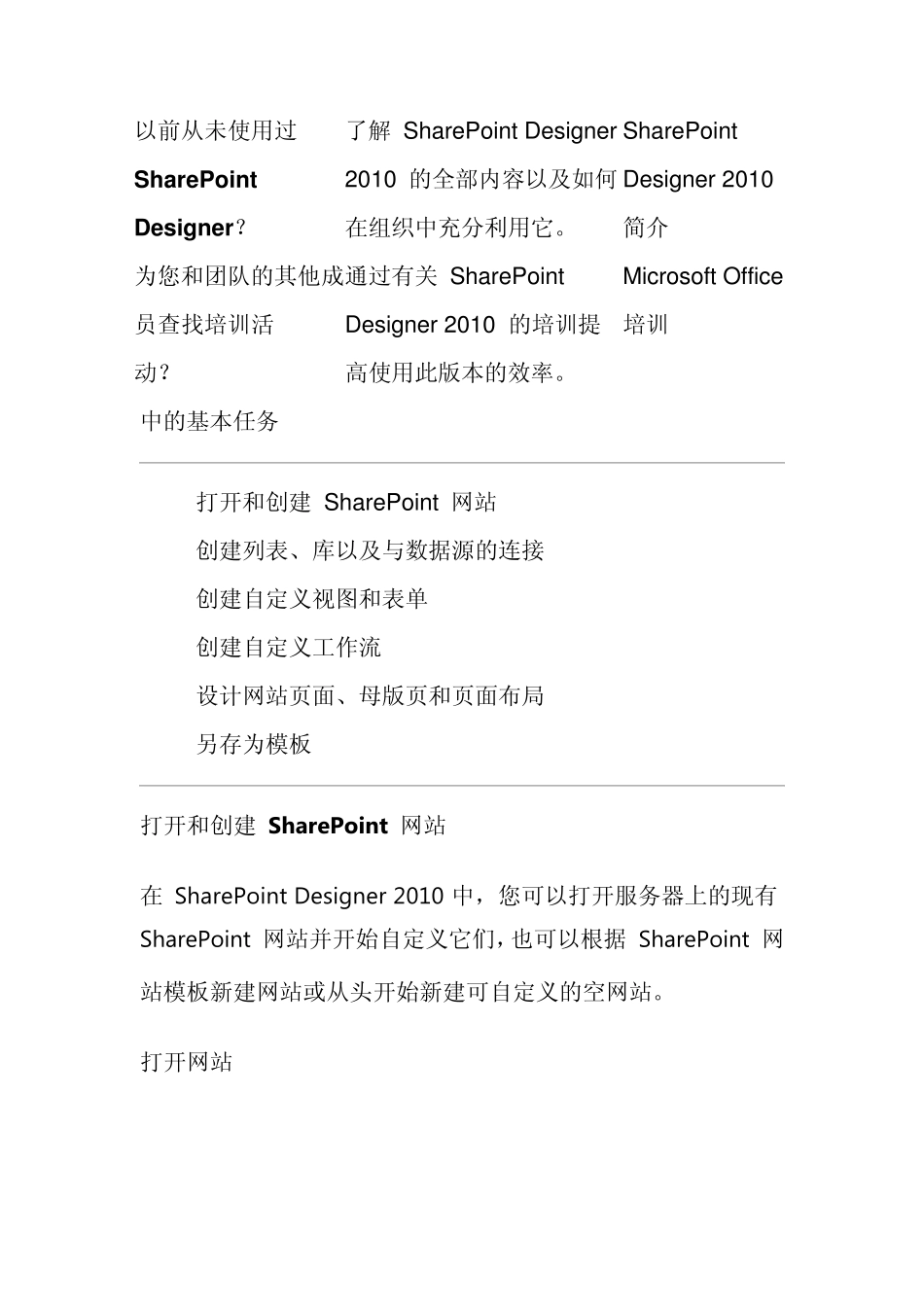 SharePointDesigner2010入门_第2页