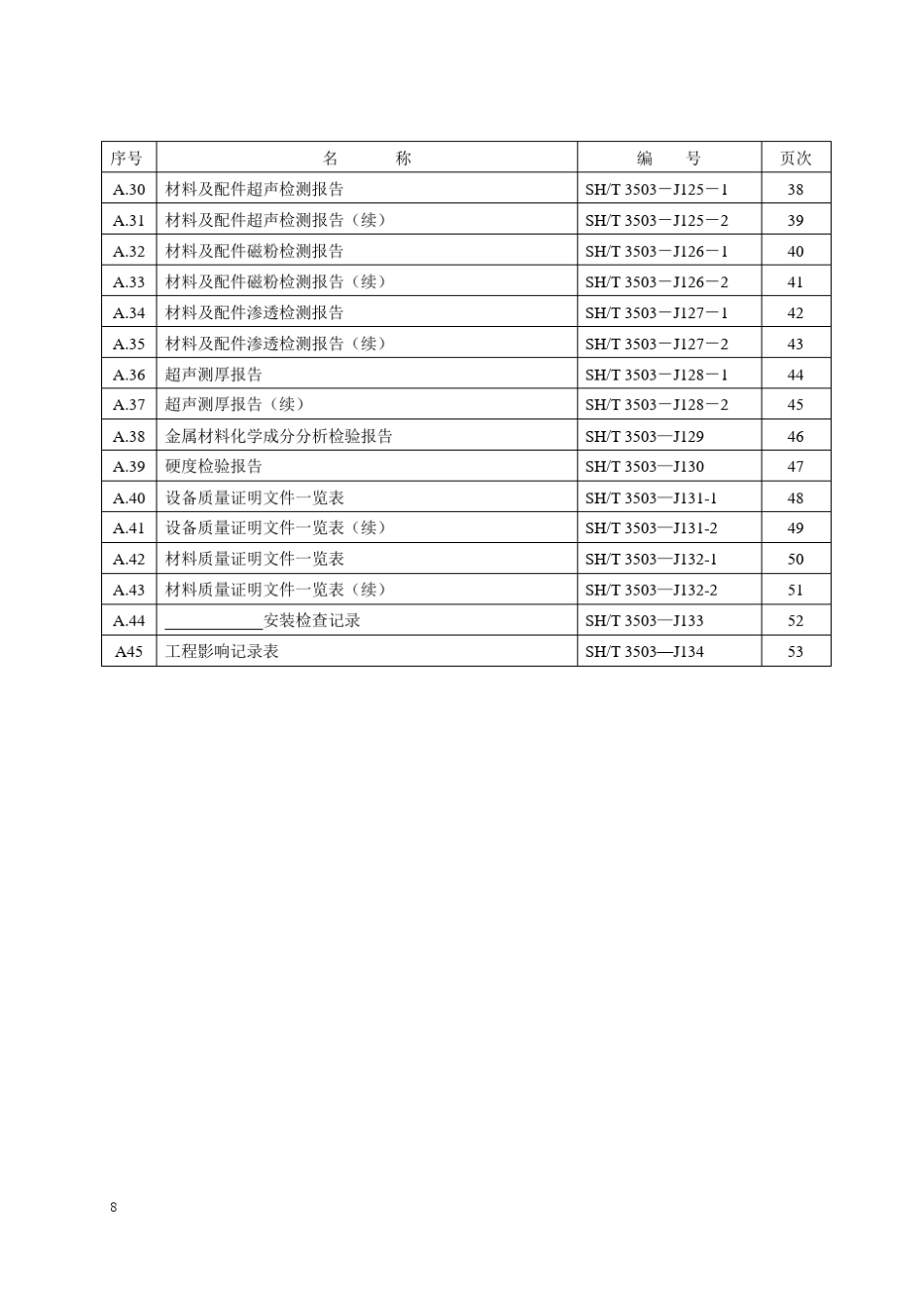 SHT35032017附录A交工技术文件通用表_第2页