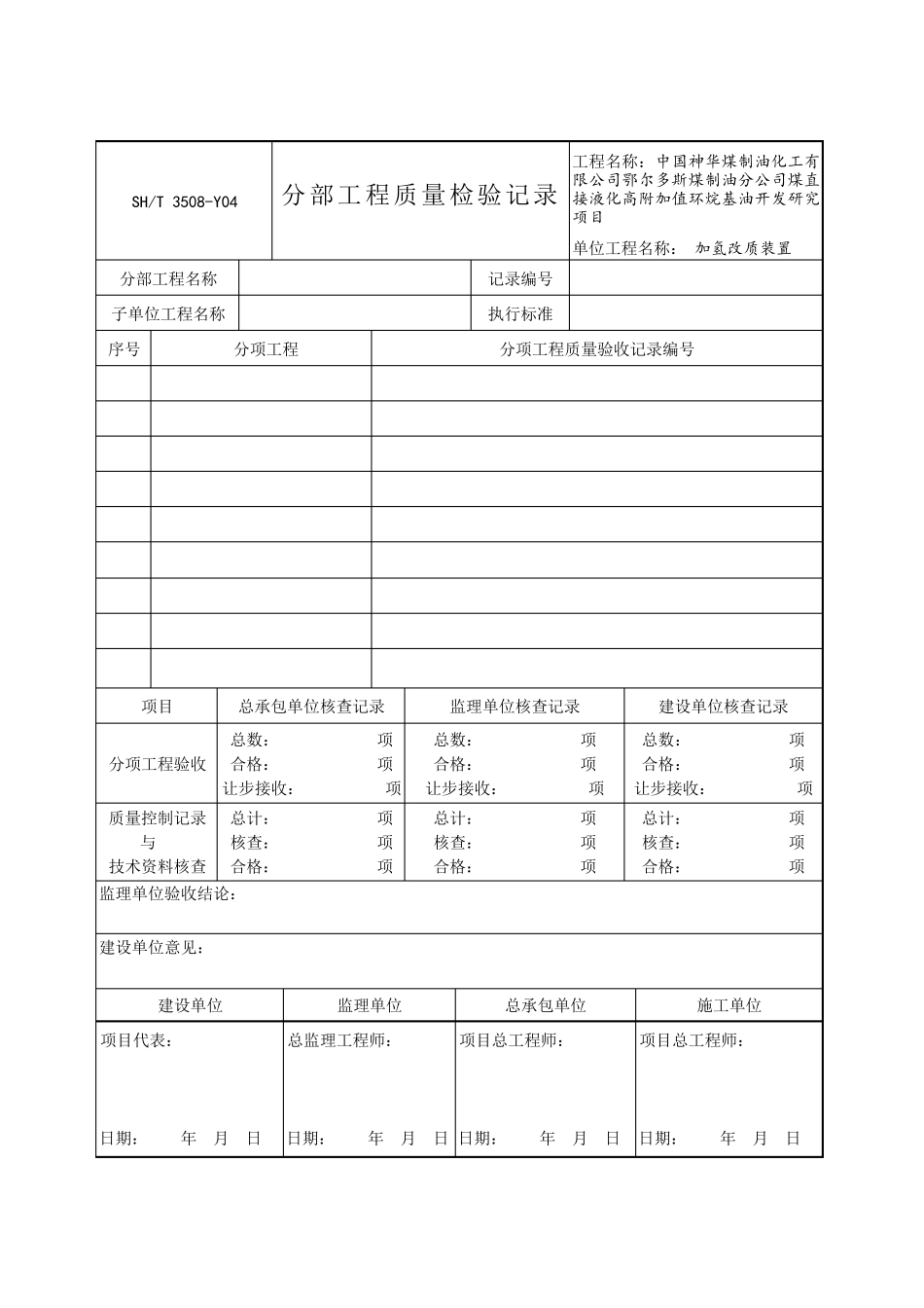SHT35082011石油化工安装工程施工质量验收统一标准_第2页