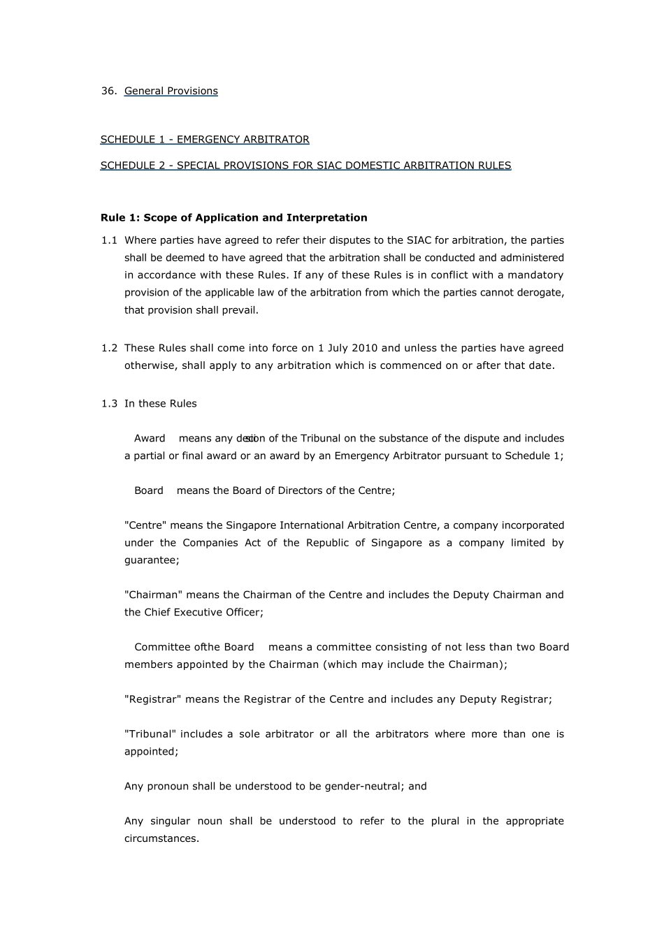 SIAC新加坡国际仲裁条款英文版_第2页