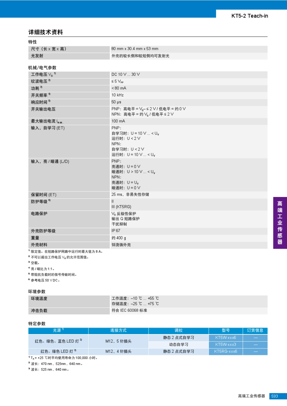 Sick色标传感器KT5_第2页
