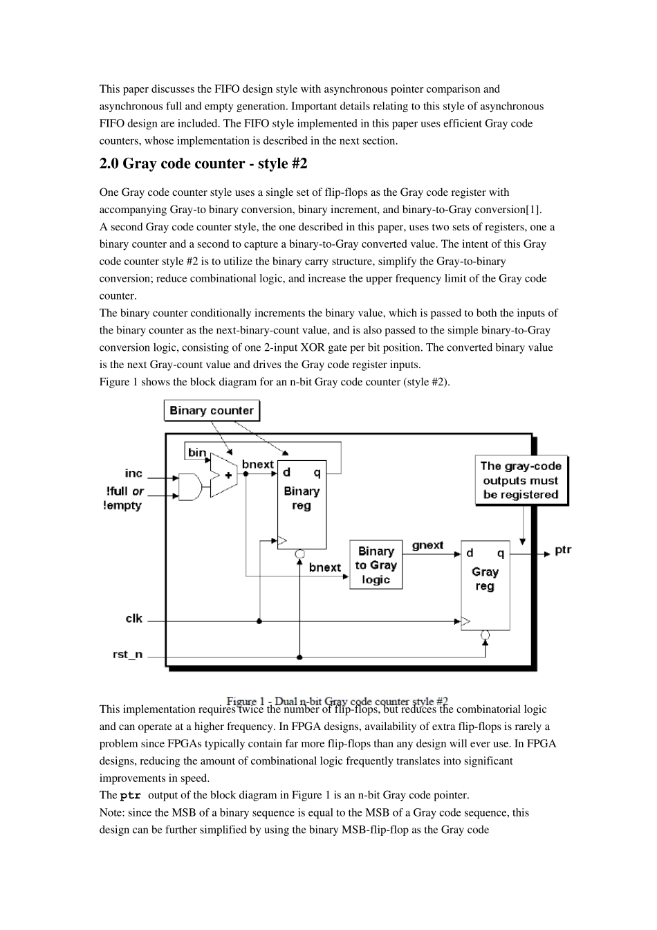 SimulationandSynthesisTechniquesforAsynchronousFIFODesignwithAsynchronousPointerCompariso_第2页