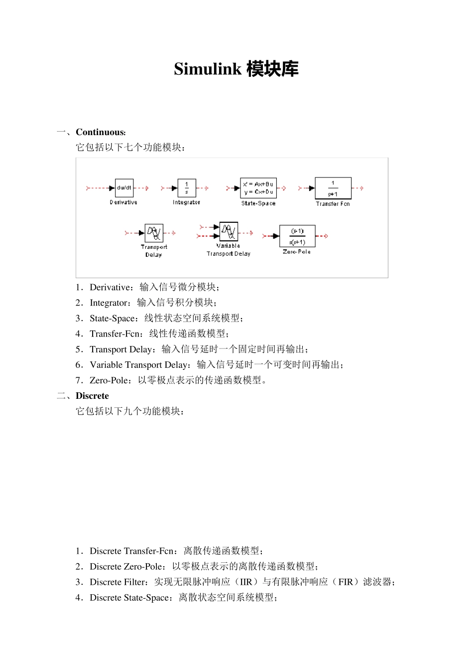 Simulink的模块库_第1页
