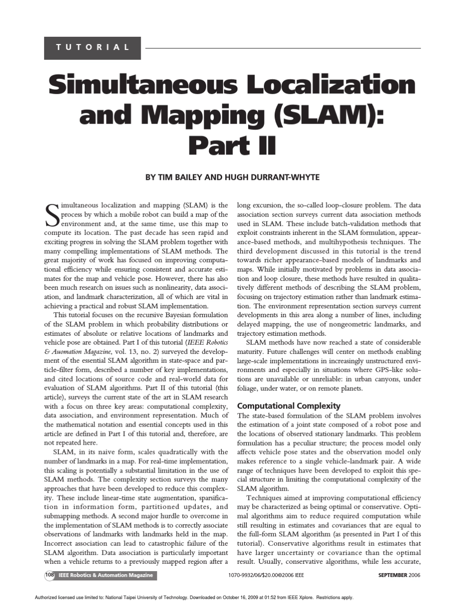 Simultaneouslocalizationandmapping(SLAM)partII_第1页