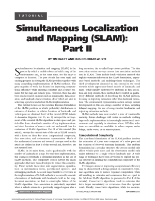 Simultaneouslocalizationandmapping(SLAM)partII
