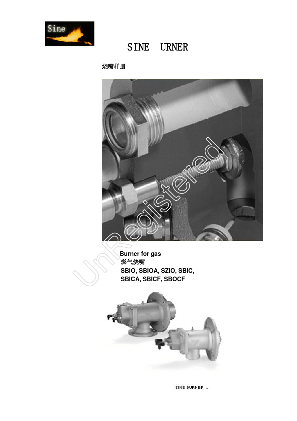 SINE烧嘴选型资料_第1页