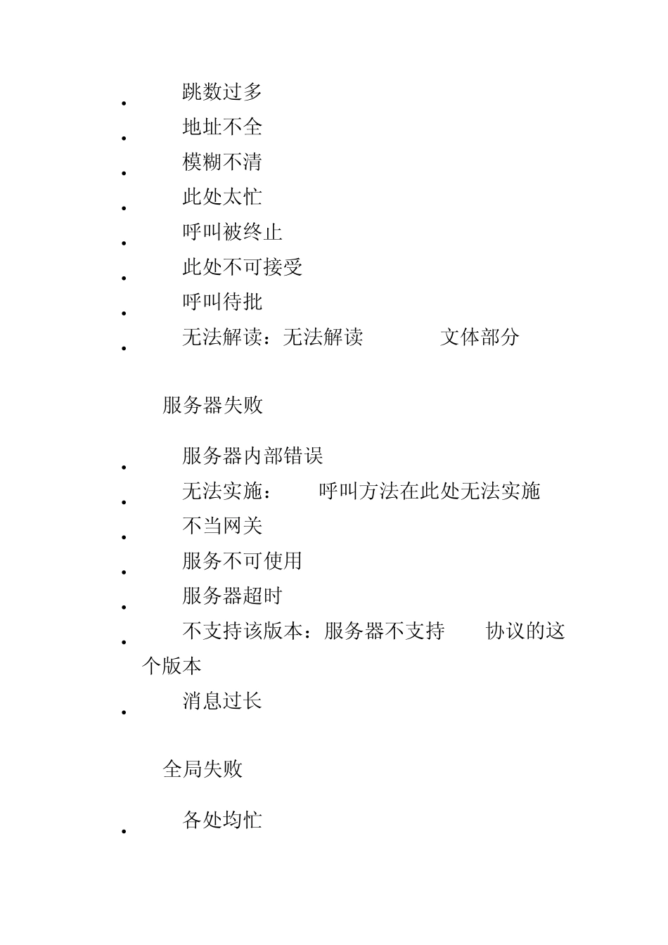 SIP_协议消息应答代码解释详录_第3页