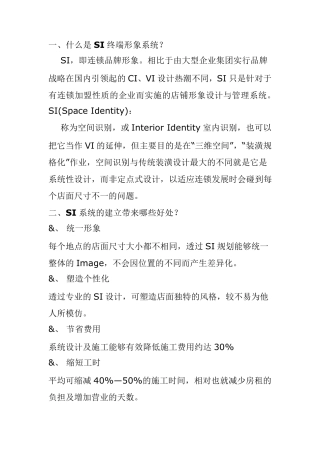 SI终端形象系统