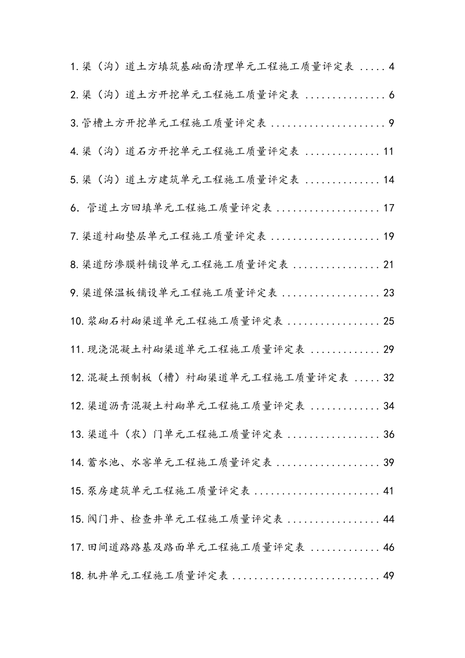 SL7032015灌溉与排水工程施工质量评定表_第2页