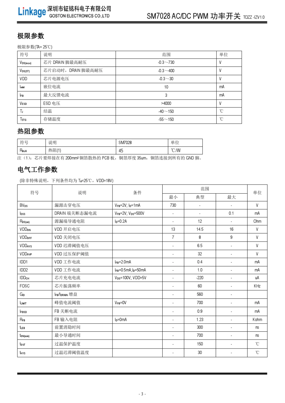 SM7028PWM控制小功率充电器电源芯片方案_第3页