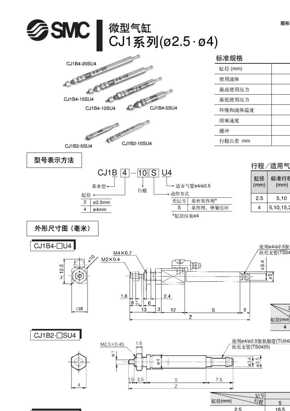 SMC气缸选型手册_第1页