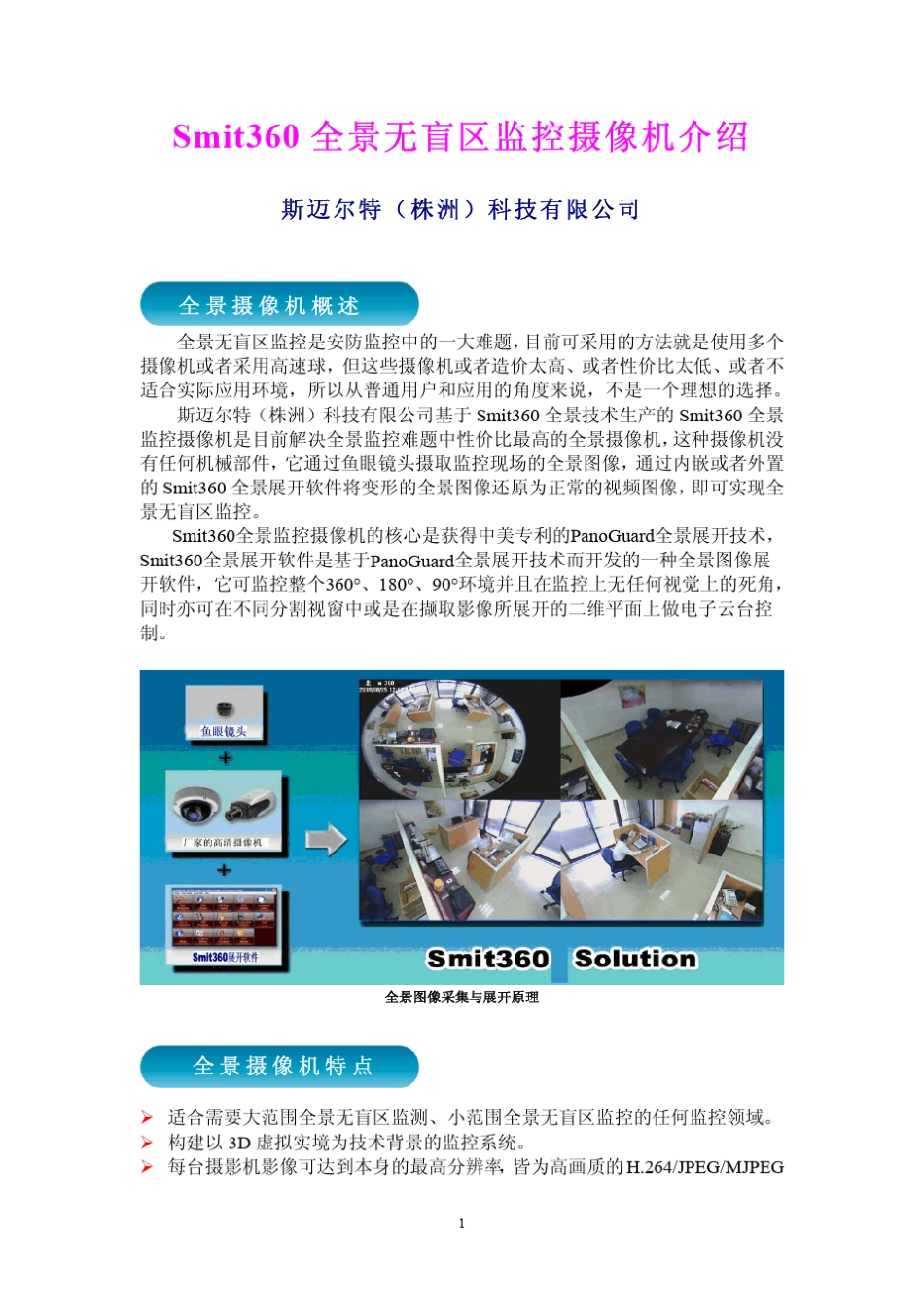 Smit360全景无盲区监控摄像机_第1页