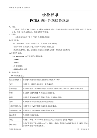 smt通用外观检验标准IPCA610E