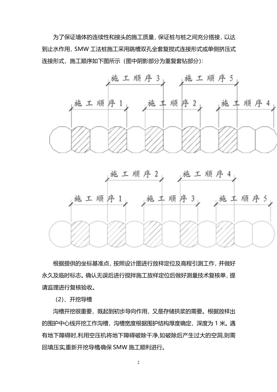 SMW工法桩施工工艺及质量控制_第2页