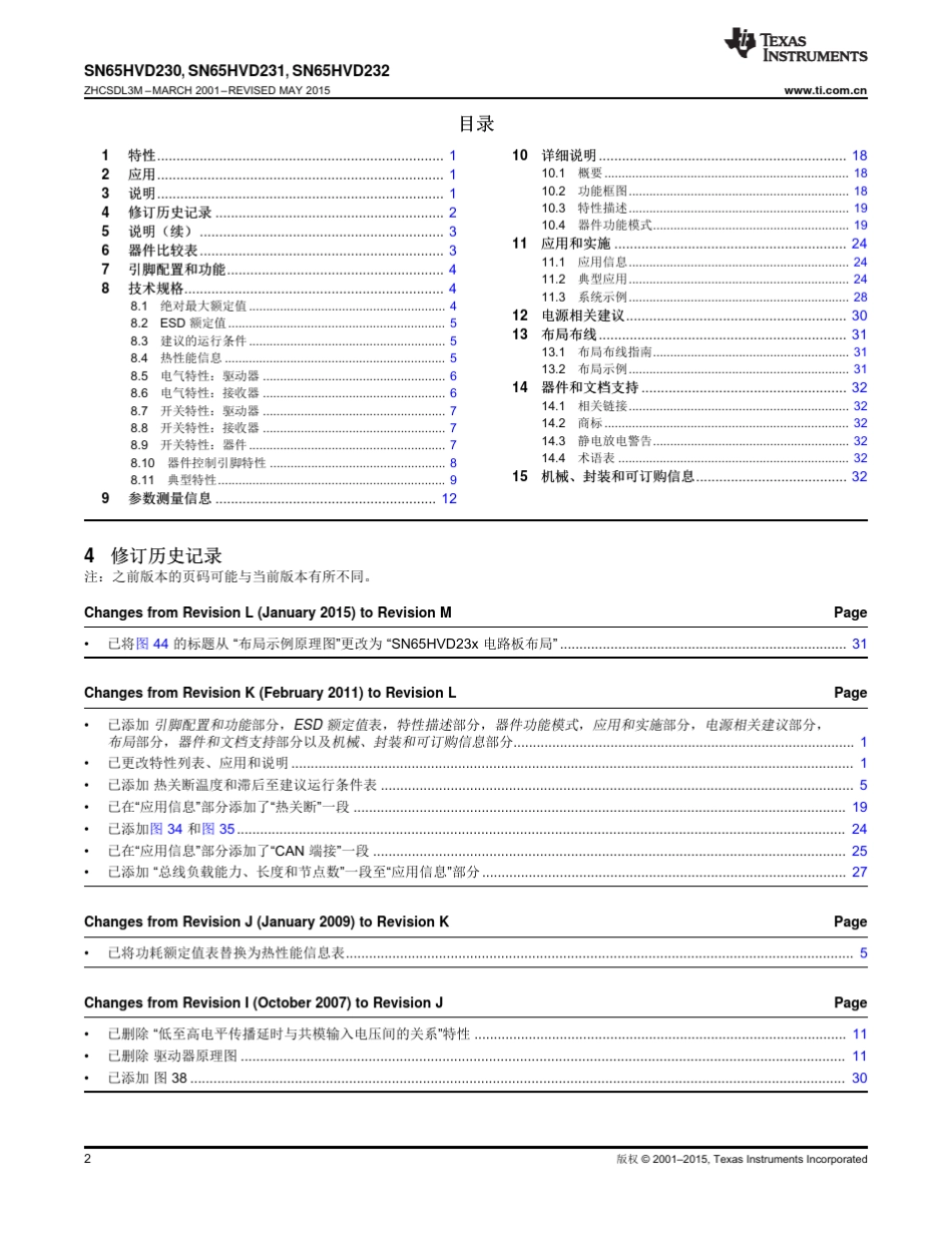 sn65hvd230中文用户手册_第2页