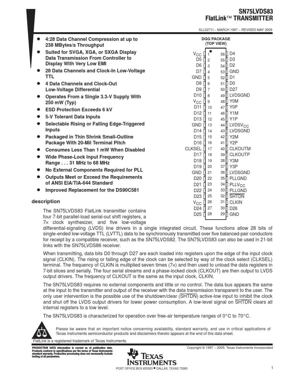 sn75lvds83_第1页