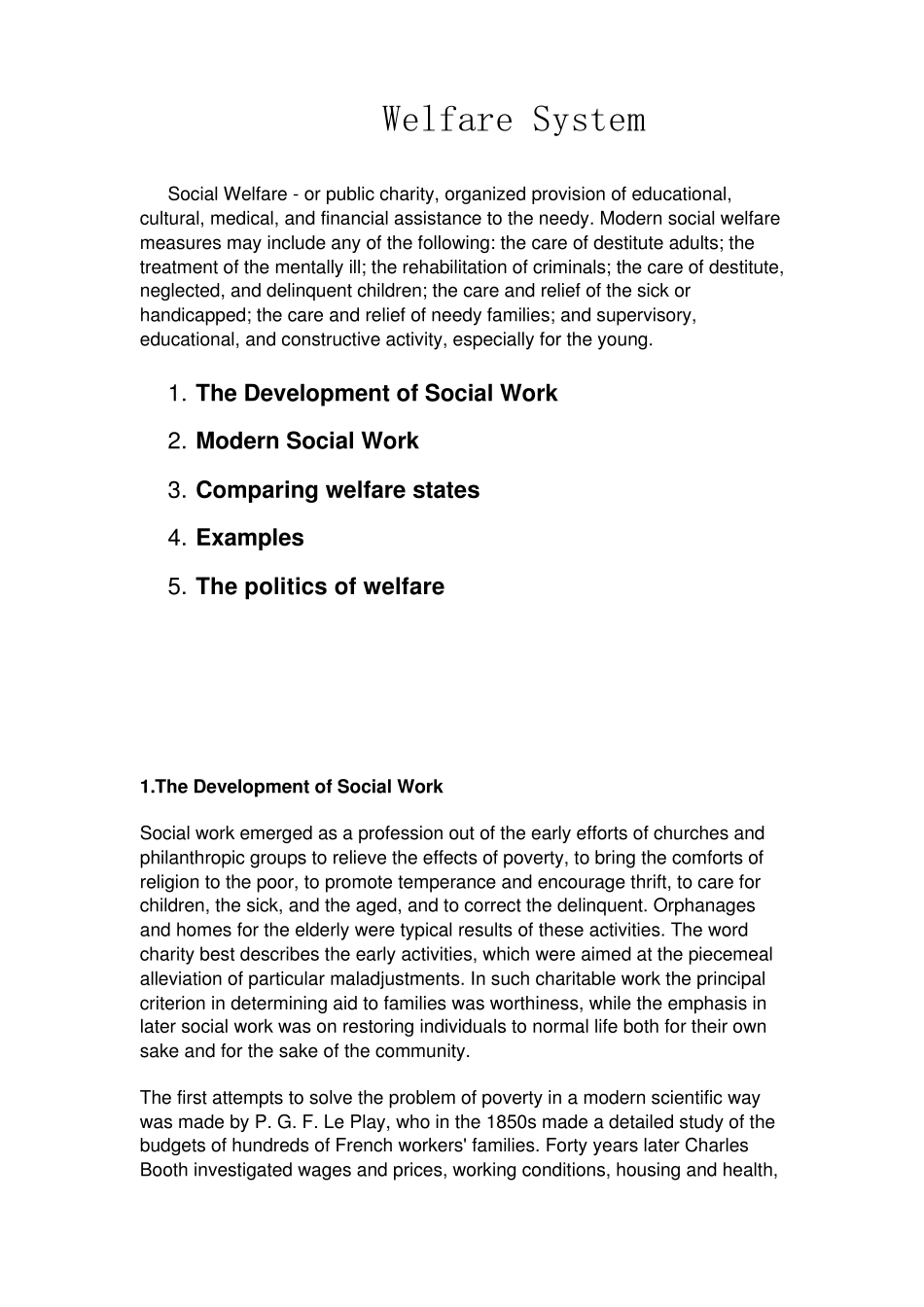 SocialWelfare(社会福利)_第1页