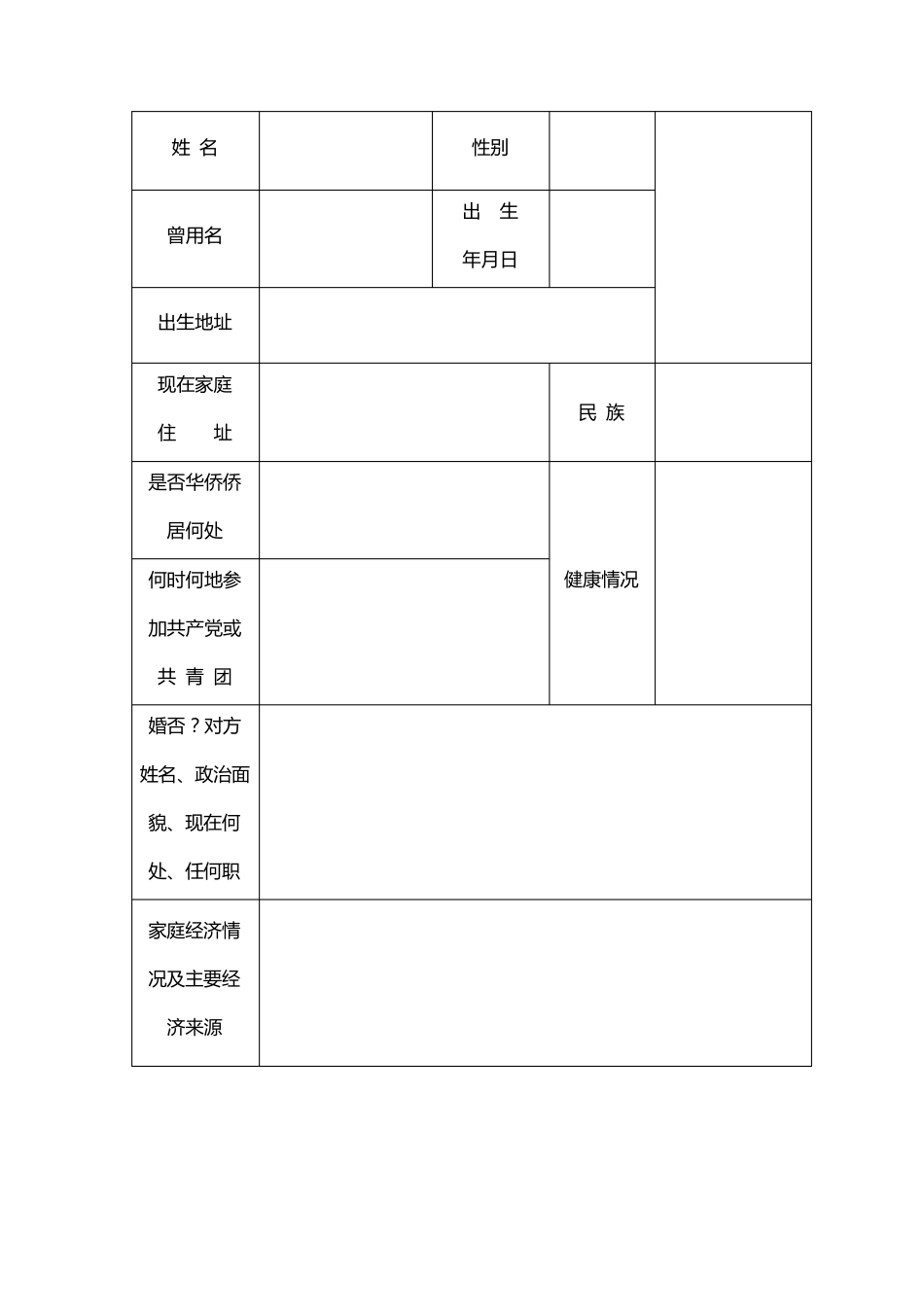 中等专业学校毕业生登记表(贵州)_第2页