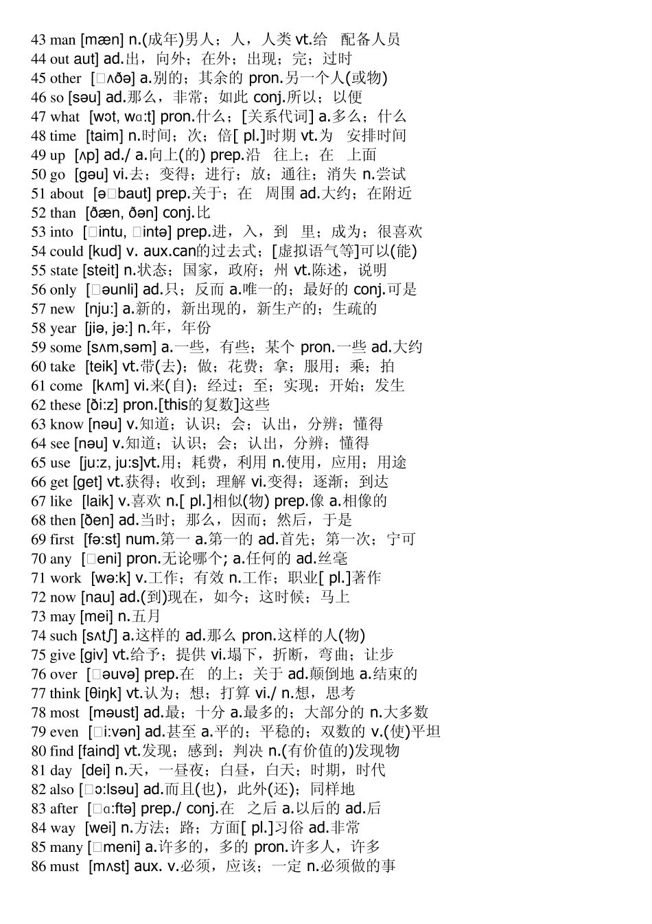 中考必备的2000英语单词_第2页