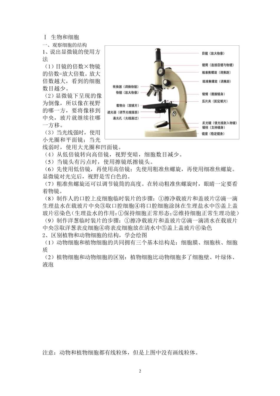 中考生物知识点梳理_第2页