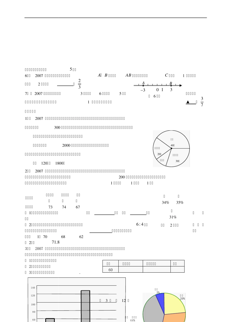 中考试题分类汇编(统计初步与概率问题)_第3页