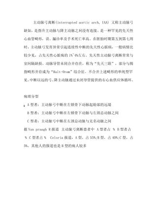 主动脉弓离断