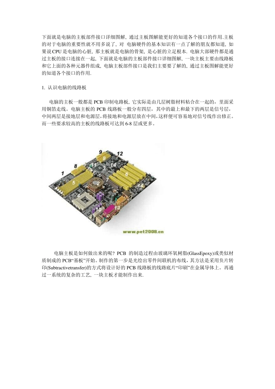 主板部件接口详细图解_第1页