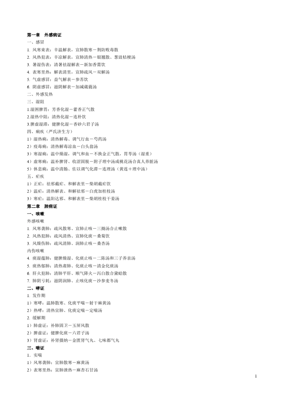主治医师考试中医内科总结_第1页