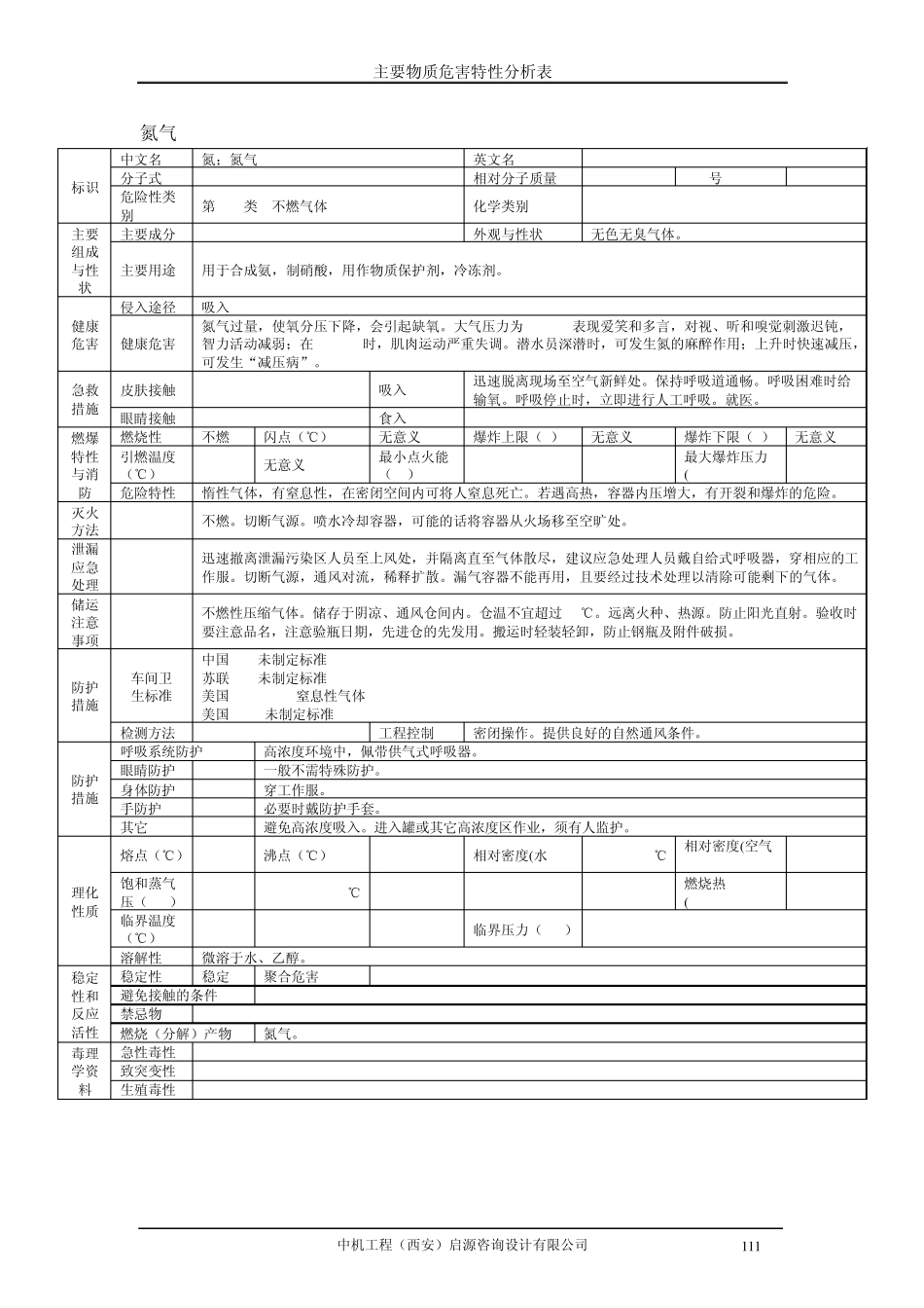 主要物质危害特性分析表_第3页