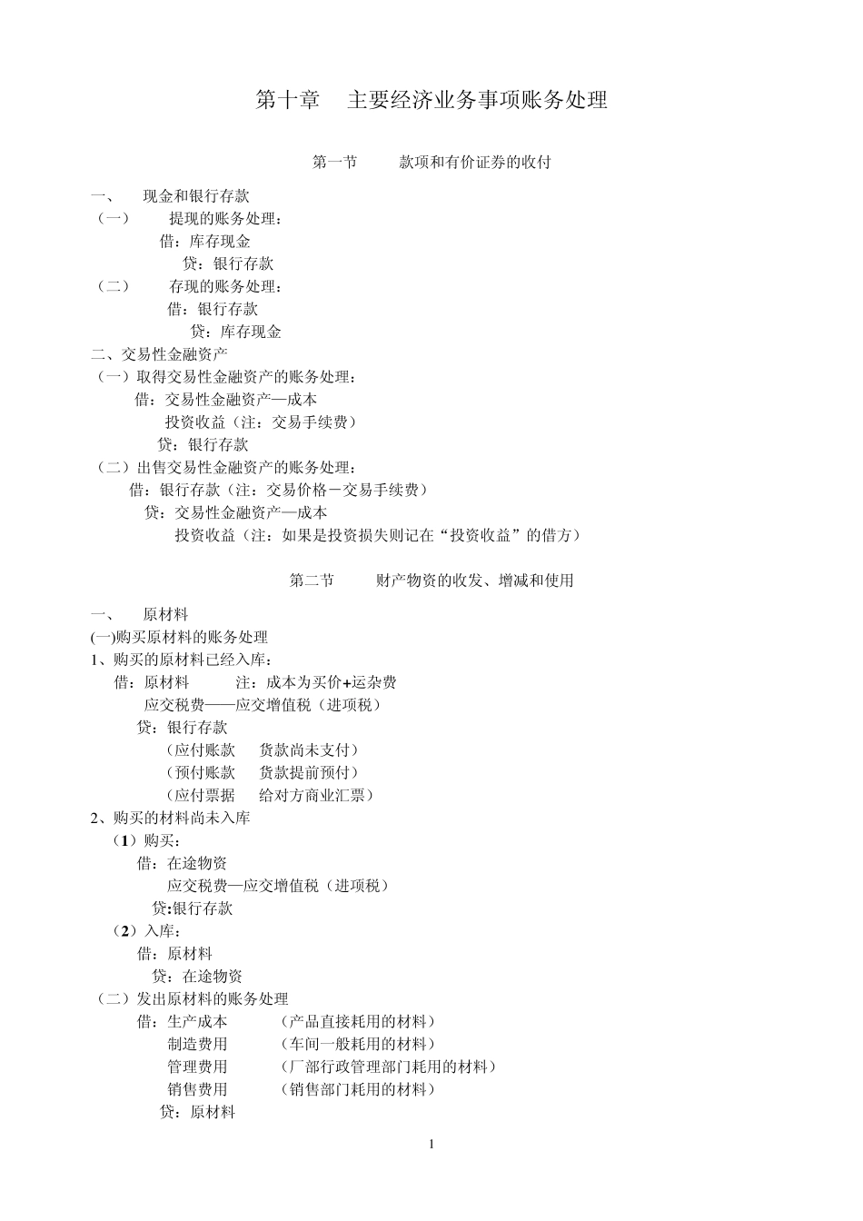 主要经济业务事项账务处理_第1页