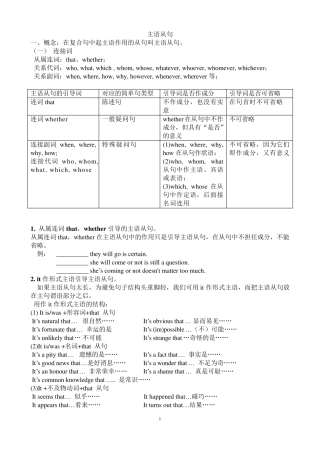 主语从句详细讲解