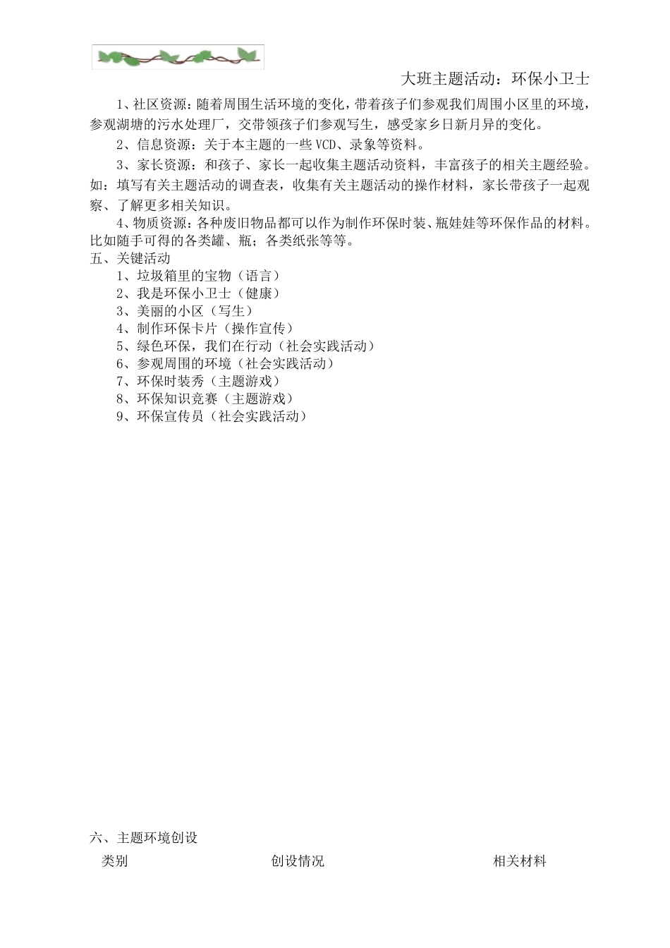 主题活动：环保小卫士文本资料_第2页
