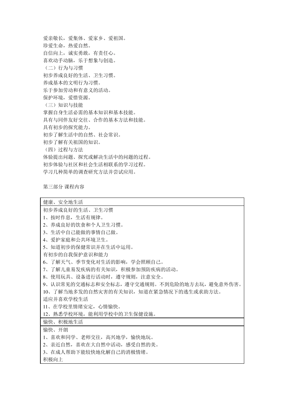 义务教育品德与生活课程标准(2011)_第3页